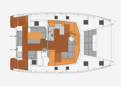 Floorplan of living areas